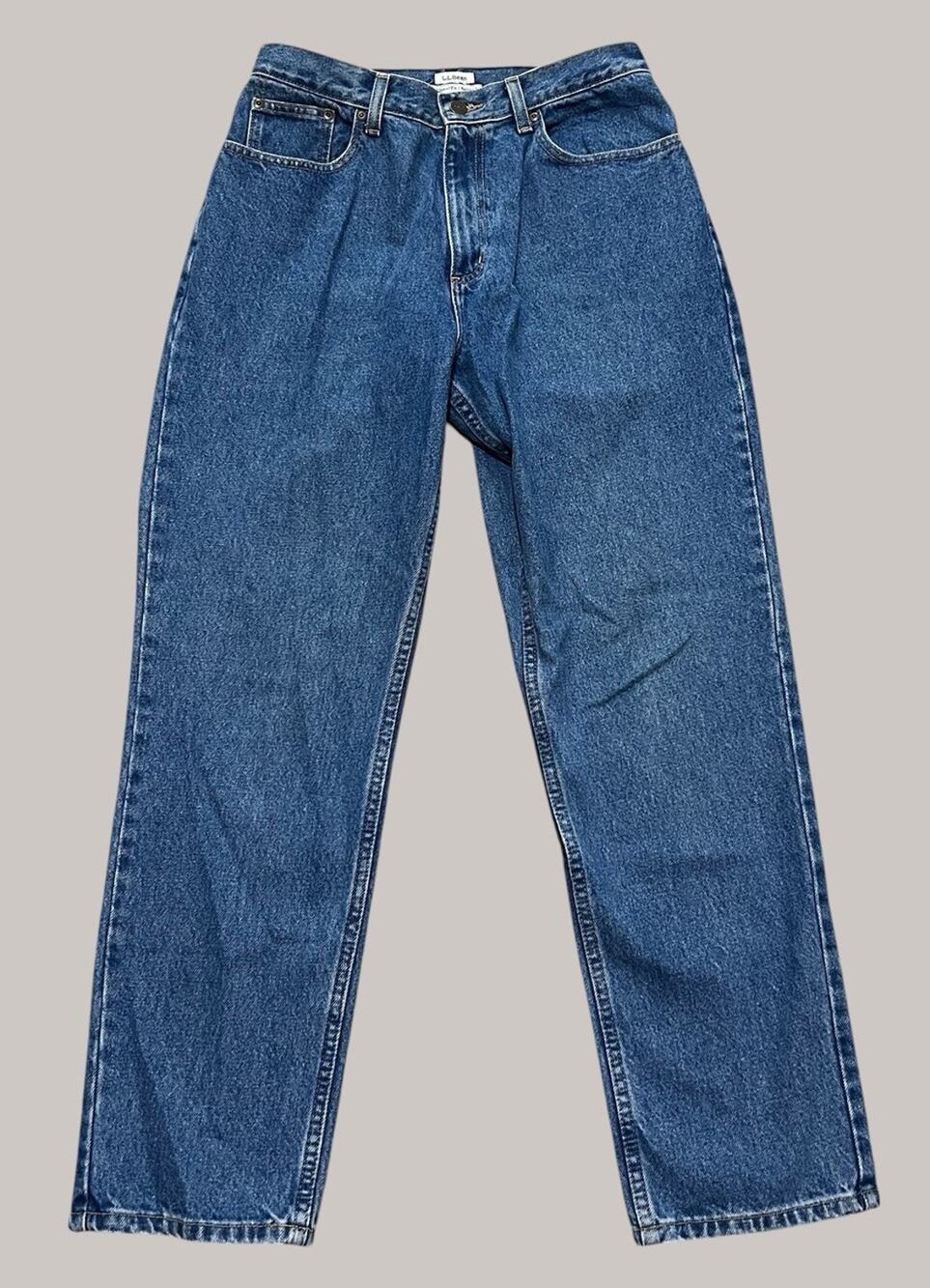 LL BEAN Jeans Womens 10 Vtg 90s Original Fit Relaxed High Rise Classic Straight